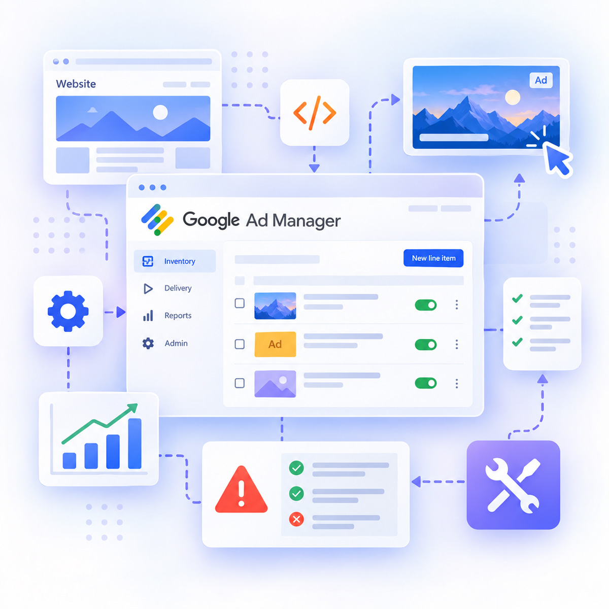 Google Ad Manager setup and integration for publishers