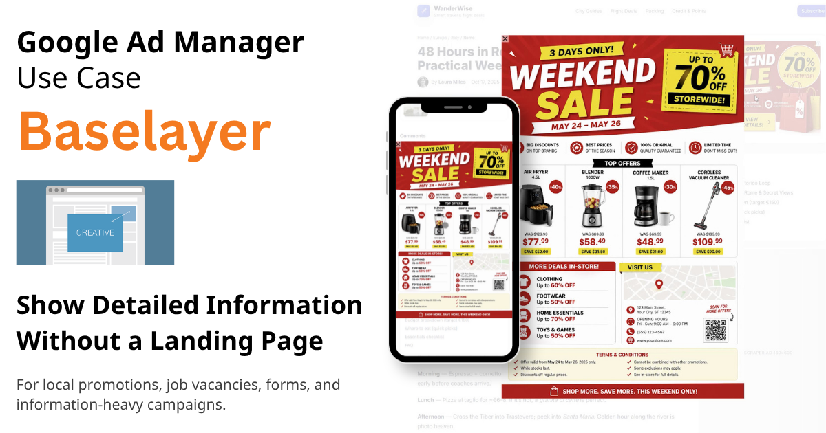 Use Case: Baselayer – Show Detailed Information Without a Landing Page